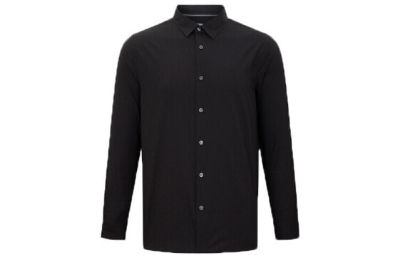 Рубашка мужская CK Calvin Klein Logo J318357 черная