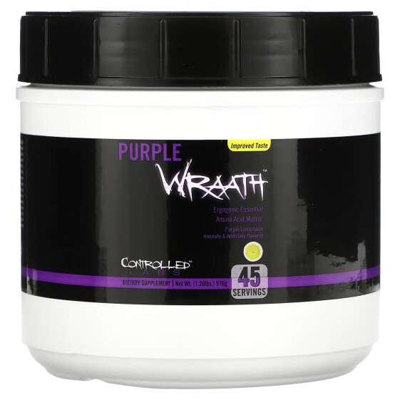 Аминокислоты controlled labs Purple Wraath, Purple Lemonade, 1,26 фунта (576 г)