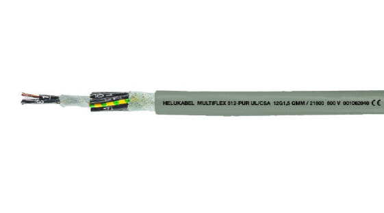 Helukabel MULTIFLEX 512-PUR UL/CSA - Low voltage cable - Grey - Polyvinyl chloride (PVC) - Polyvinyl chloride (PVC) - Cooper - 4X 6 mm²