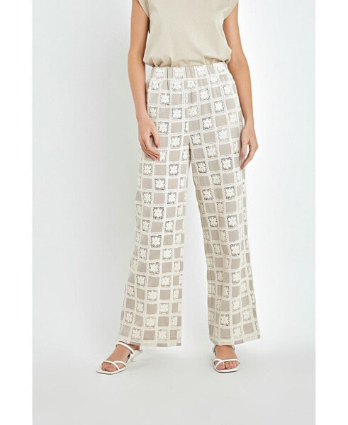 Women's Crocket Patchwork Pants