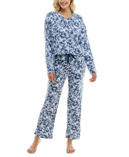 Women's 2-Pc. Whisperluxe Printed Pajamas Set