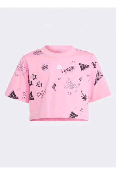 Топ Adidas Düz Pembe  BLUV Q3