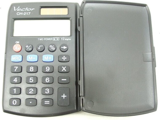 Калькулятор школьный VECTOR KAV CH-217 BLK