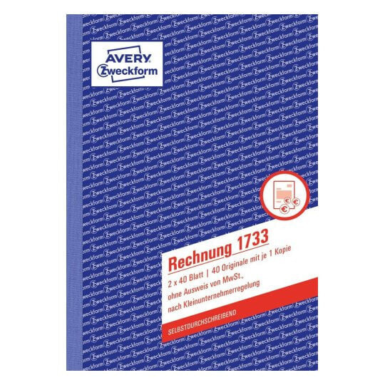 Avery Zweckform 1733 - 40 sheets - DIN A5 - White,Yellow - 148 mm - 210 mm