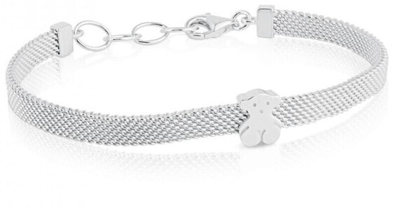 Silver teddy bear bracelet 011900410