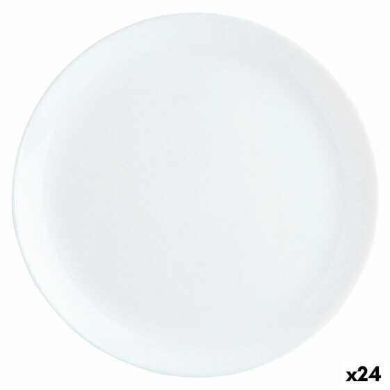 Тарелка плоская Luminarc Diwali Белый Стеклянный (Ø 27 см) (24 штуки)