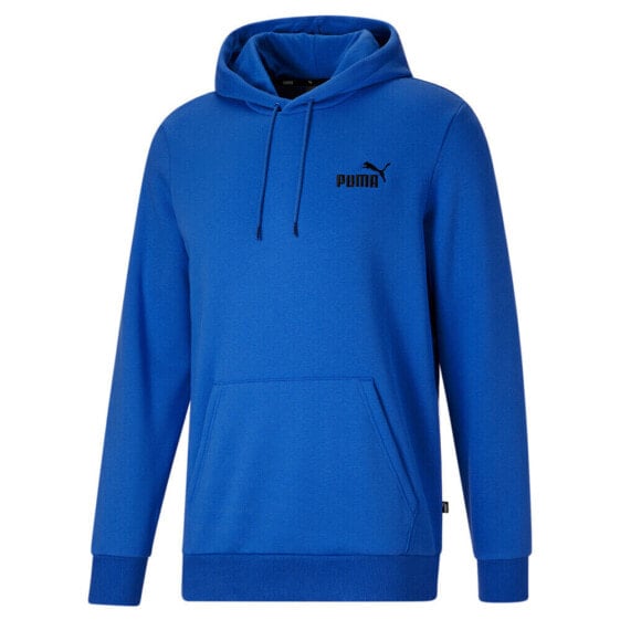 Puma Essential Embroidery Logo Pullover Hoodie Mens Blue Casual Outerwear 846808