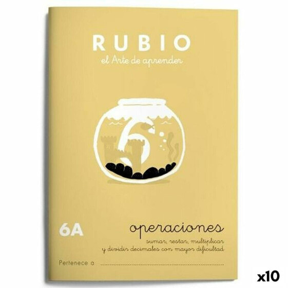 Тетрадь по математике Rubio Nº 6A А5 испанский 20 Листов (10 штук)