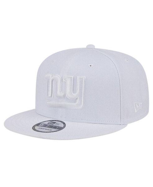 Men's New York Giants Main White on White 9Fifty Snapback Hat