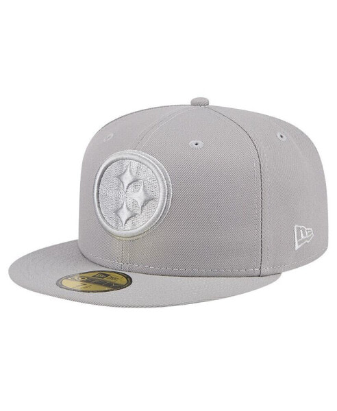 Men's Gray Pittsburgh Steelers Color Pack 59FIFTY Fitted Hat