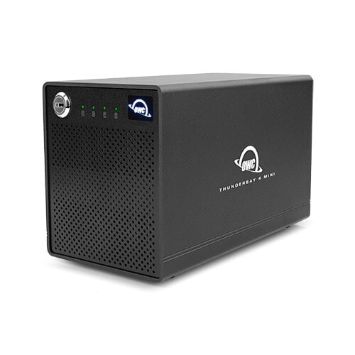 OWC ThunderBay 4 mini - HDD/SSD enclosure - 2.5" - Serial ATA - 40 Gbit/s - USB connectivity - Black