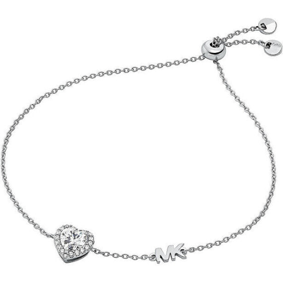 Charming Silver Heart Bracelet Premium MKC1518AN040