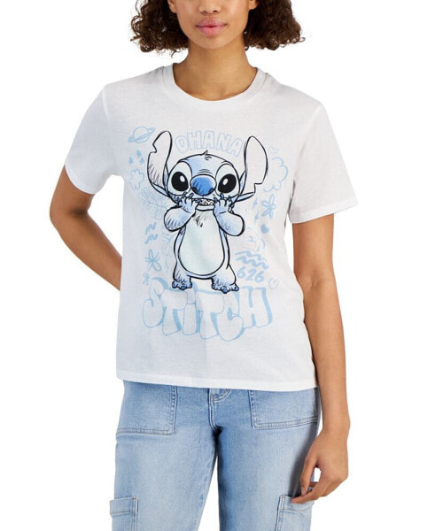 Juniors' Stitch Ohana Graphic-Print Tee