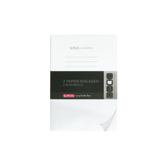 Herlitz my.book - Monochromatic - Black - White - A4 - 40 sheets - 80 g/m² - Squared paper