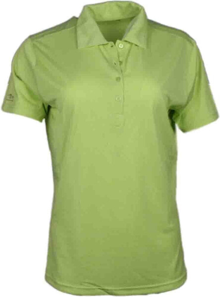 Page & Tuttle Solid Heather Short Sleeve Polo Shirt Womens Size L Casual P2013-