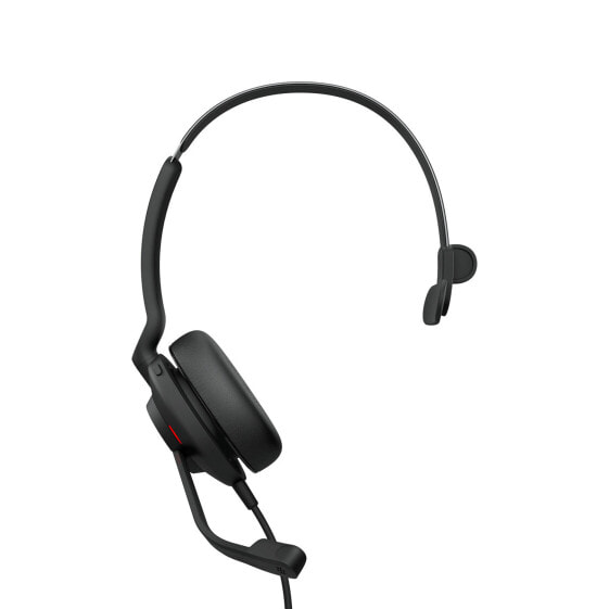 Jabra Evolve2 30 - UC Mono - Kopfhörer - Kopfband - Büro/Callcenter - Schwarz - Monophon - Anruf annehmen/beenden - Stummschalten - Abspielen/Pause - Track < - Ortung > - Lautstärke + - Lautsärke -