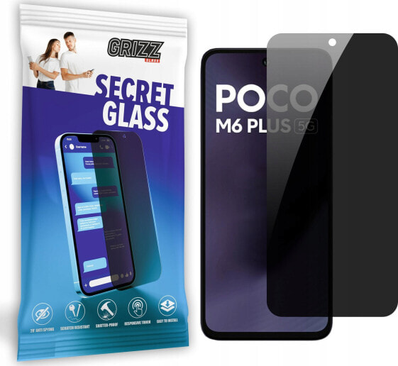 GrizzGlass Szkło prywatyzujące GrizzGlass SecretGlass do Xiaomi POCO M6 Plus 5G