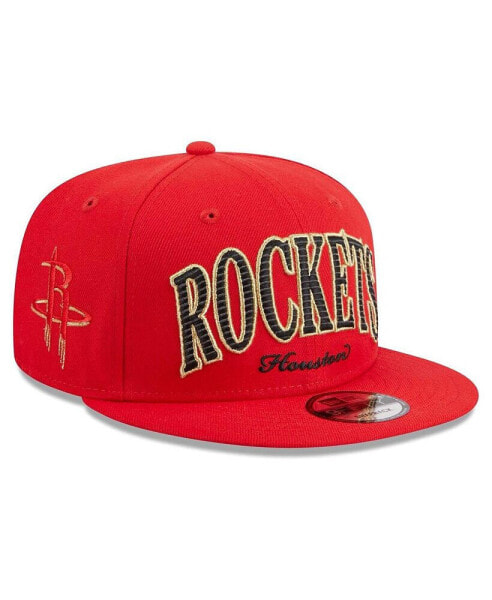 Бейсболка New Era мужская Красная Хьюстон Рокетс 9FIFTY Snapback Hat