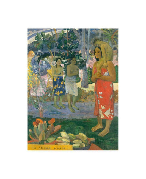 Paul Gauguin La Orana Maria (Hail Mary) Canvas Art - 19.5" x 26"