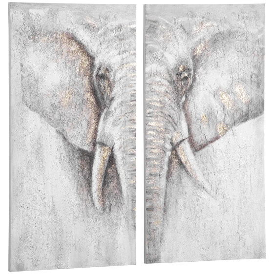Картина декоративная HOMCOM Elefanten-Motiv