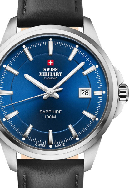 Swiss Military SM34104.10 Mens Watch Classic Sapphire Glas 40mm 10ATM
