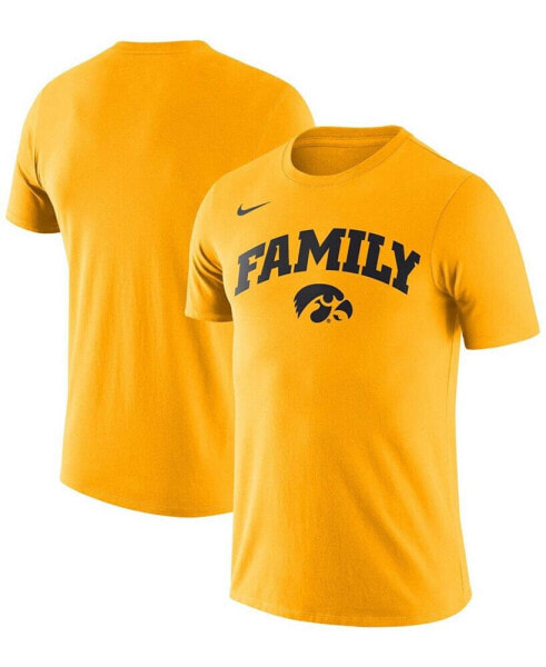 Men's Gold-Tone Iowa Hawkeyes Family T-shirt