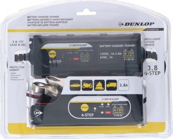 Dunlop Dunlop - Inteligentny prostownik / ładowarka 3.8A 6-12 V