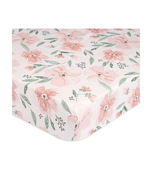 Baby Girls Parker Cotton Floral Crib Sheet