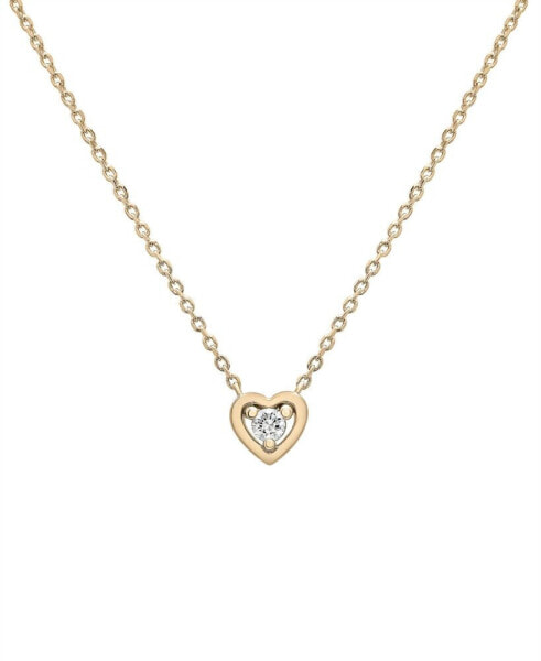 Audrey by Aurate diamond Heart 18" Pendant Necklace (1/10 ct. t.w.) in Gold Vermeil, Created for Macy's