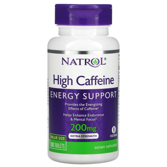 High Caffeine, Extra Strength, 200 mg, 100 Tablets