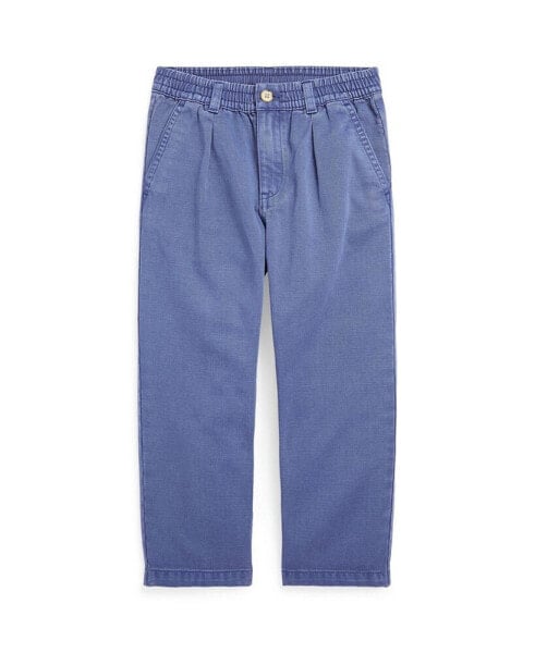 Бриджи для малышей Polo Ralph Lauren джинсы-штаны с завязками из хлопка
