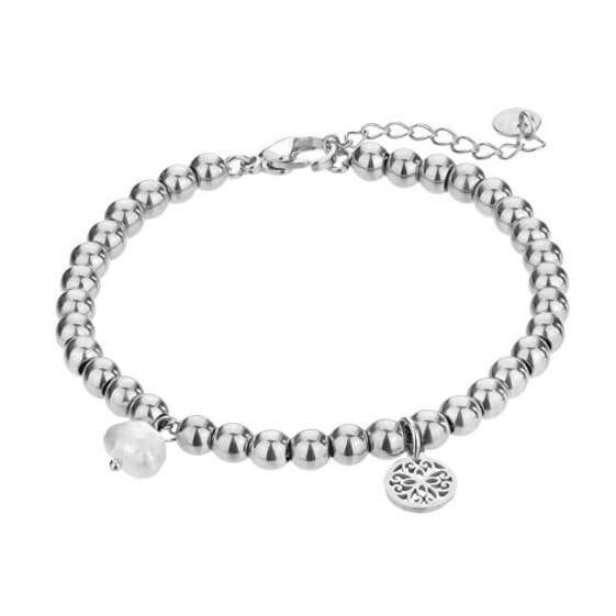 Steel bead bracelet Layla Silver Bracelet MCB23015S