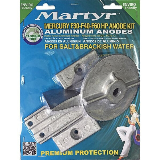 Комплект анодов MARTYR ANODES F30-F40-F60HP Mercury Aluminium