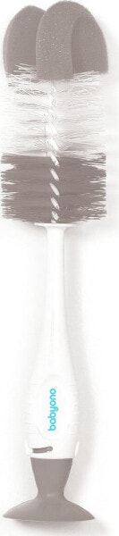 Babyono Szczotka do butelek i smoczków samostojąca z przyssawką i chowaną mini szczoteczką (728/04)