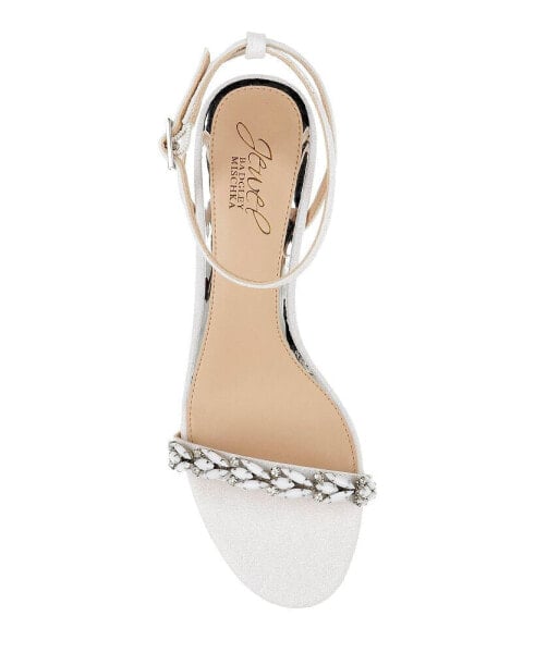 Jewel badgley mischka sale dalinda flat evening sandals