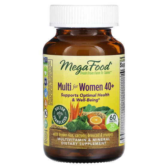 Витаминно-минеральный комплекс MegaFood Women's 40+, Advanced, 60 таблеток