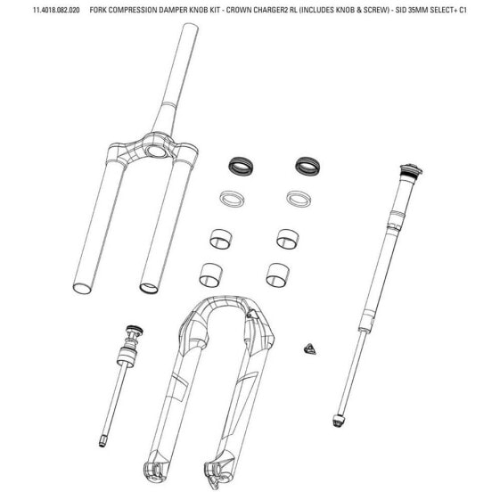 ROCKSHOX Fork Compression Charger2 RL SID Select Plus Crown