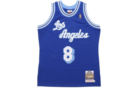 Mitchell & Ness NBA 复古运动球衣 AU球员版 1996-97赛季 湖人队 61金标 科比 8号 情侣款 蓝色 / Кроссовки Mitchell & Ness AJY4GS18090-LALROYA96KBR