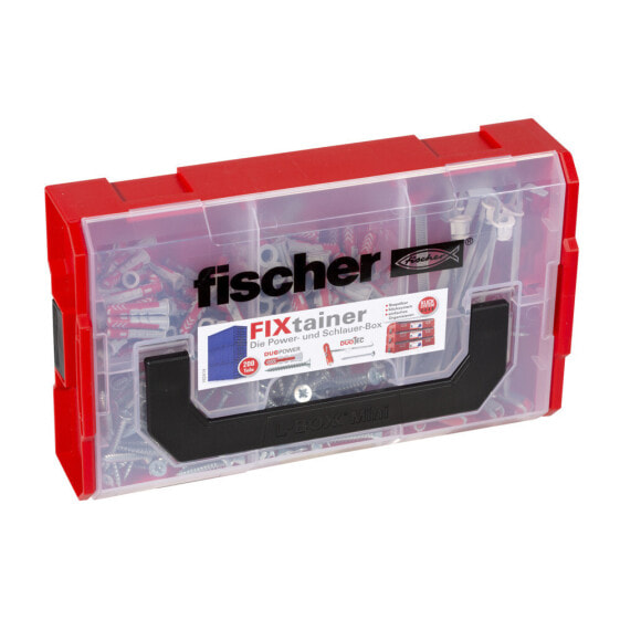 Анкерный болт Fischer FIXtainer-DUOPOWER/DUOTEC 200 - бетонный - металлический - серый - красный - 90 шт - коробка