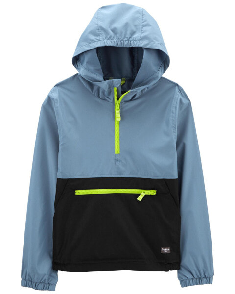 Kid Lightweight Colorblock Packable Windbreaker 5