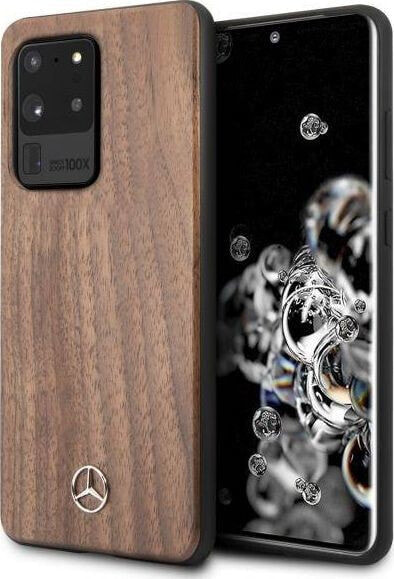 Mercedes-Benz Mercedes MEHCS69VWOLB S20 Ultra G988 hard case brązowy/brown Wood Line Walnut