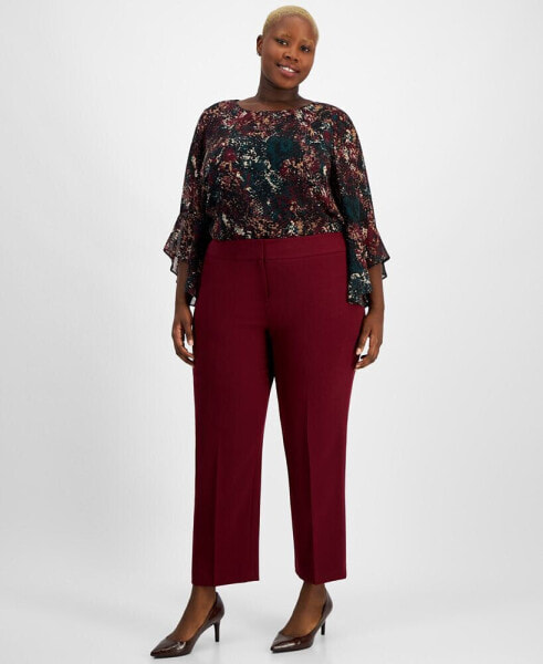 Plus Size Straight-Leg Pants