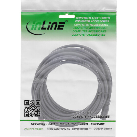 InLine DC extension cable - DC male/female 5.5x2.1mm - AWG 18 - black 3m