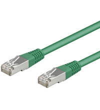 Wentronic CAT 5e Patch Cable - F/UTP - green - 10 m - 10 m - Cat5e - F/UTP (FTP) - RJ-45 - RJ-45
