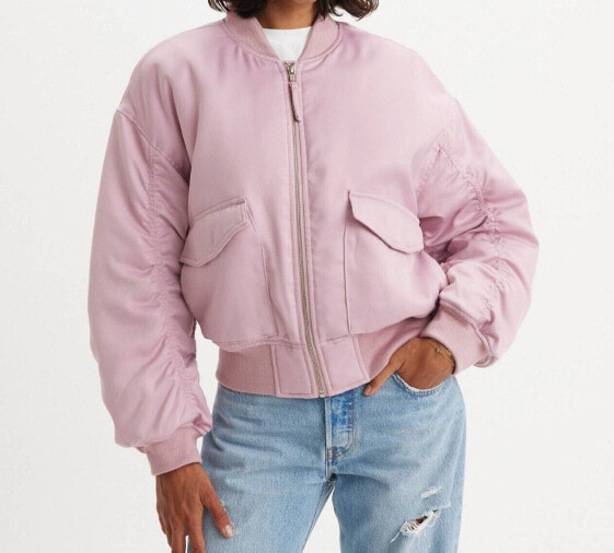 Levi's ANDY TECH Women's JACKET Size L New Lilac Pink A72620002