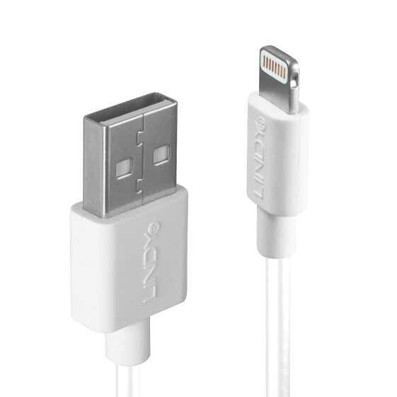 Кабель USB Lindy 0.5 м USB to Lightning белый 0.5 м USB A USB 2.0 Белый