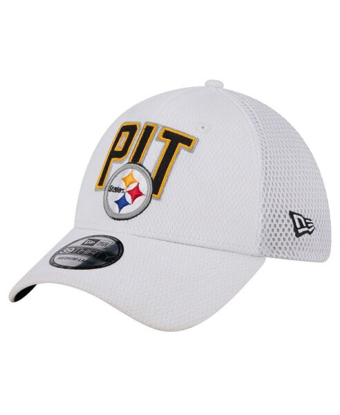 Men's White Pittsburgh Steelers Breakers 39THIRTY Flex Hat