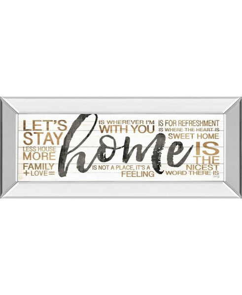 Home by Marla Rae Mirror Framed Print Wall Art - 18" x 42"