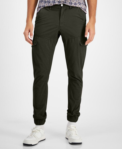 Men's Stretch-Cotton Cargo Joggers