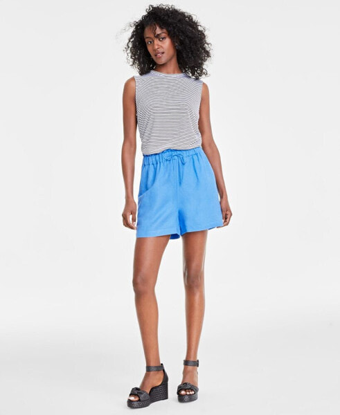 Women's Drawstring Pull-On Shorts, Created for Macy's